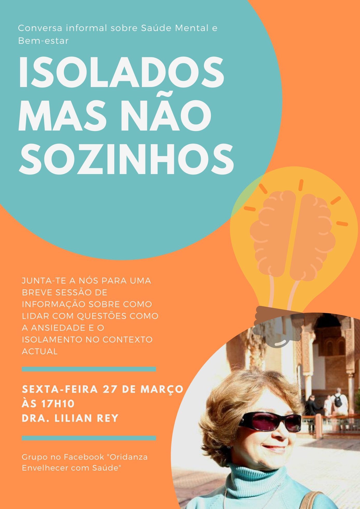 Cartaz da iniciativa Isolados mas não sozinhos