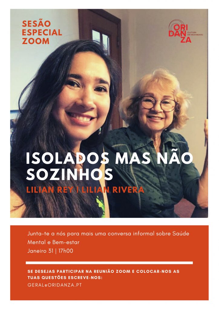 Isolados mas não sozinhos: nova sessão via Zoom