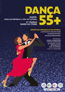Cartaz Dança 55+ — Inatel / União das Freguesias