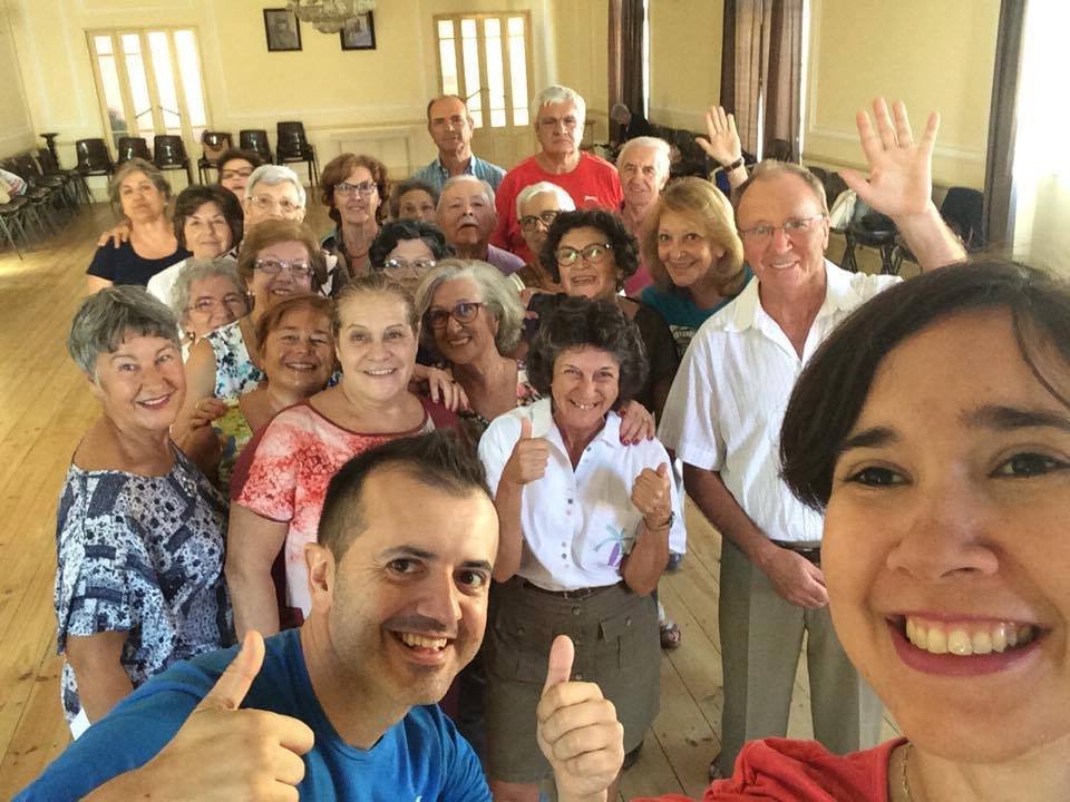 Participantes em aula de Dança 55+